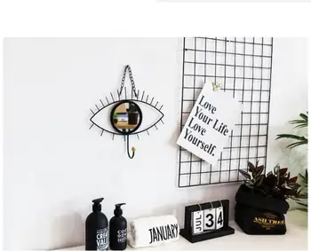 1PC Nordic Makeup Vanity Mirror Hook Hanging Wall Mirror Women Beauty Makeup Mirrors Bedroom Decors Storage Rack Shelf JL 241
1PC Nordic Makeup Vanity Mirror Hook Hanging Wall Mirror Women Beauty Makeup Mirrors Bedroom Decors Storage Rack Shelf JL 241