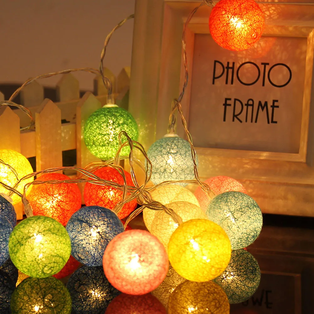 2.3M 20LED Cotton Ball String Lights Party Wedding Christmas Decor Lights Base Lamp Copper Wire For Party Christmas Wedding #13
2.3M 20LED Cotton Ball String Lights Party Wedding Christmas Decor Lights Base Lamp Copper Wire For Party Christmas Wedding #13