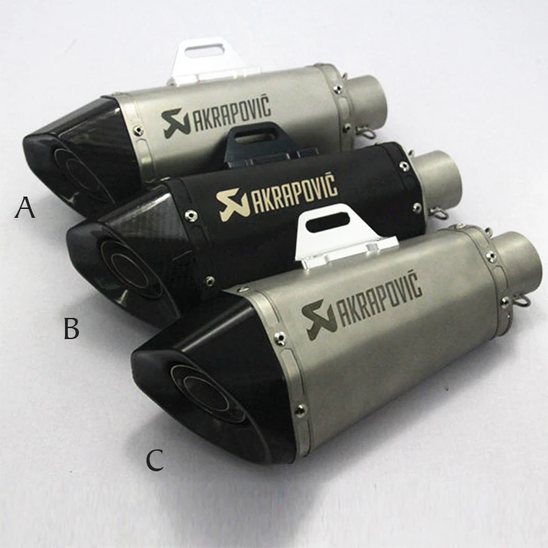 Laser Marking 51mm Akrapovic Motorcycle Exhaust Pipe Muffler For GY6 Z750 CB600 CBR 125 250 CB400 YZF FZ400 Universal Silencer
Laser Marking 51mm Akrapovic Motorcycle Exhaust Pipe Muffler For GY6 Z750 CB600 CBR 125 250 CB400 YZF FZ400 Universal Silencer