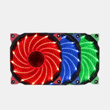 Segotep 15 LED Light 12CM Computer Case Fan Silent Red Blue Green White Color 41.2CFM 12V 4pin/4pin 120mm Hintsink
Segotep 15 LED Light 12CM Computer Case Fan Silent Red Blue Green White Color 41.2CFM 12V 4pin/4pin 120mm Hintsink