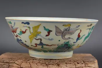 Collection old Chinese MingDyansty(ChengHua)) pastel porcelain bowl,thin,Flying crane, Free Shipping
Collection old Chinese MingDyansty(ChengHua)) pastel porcelain bowl,thin,Flying crane, Free Shipping