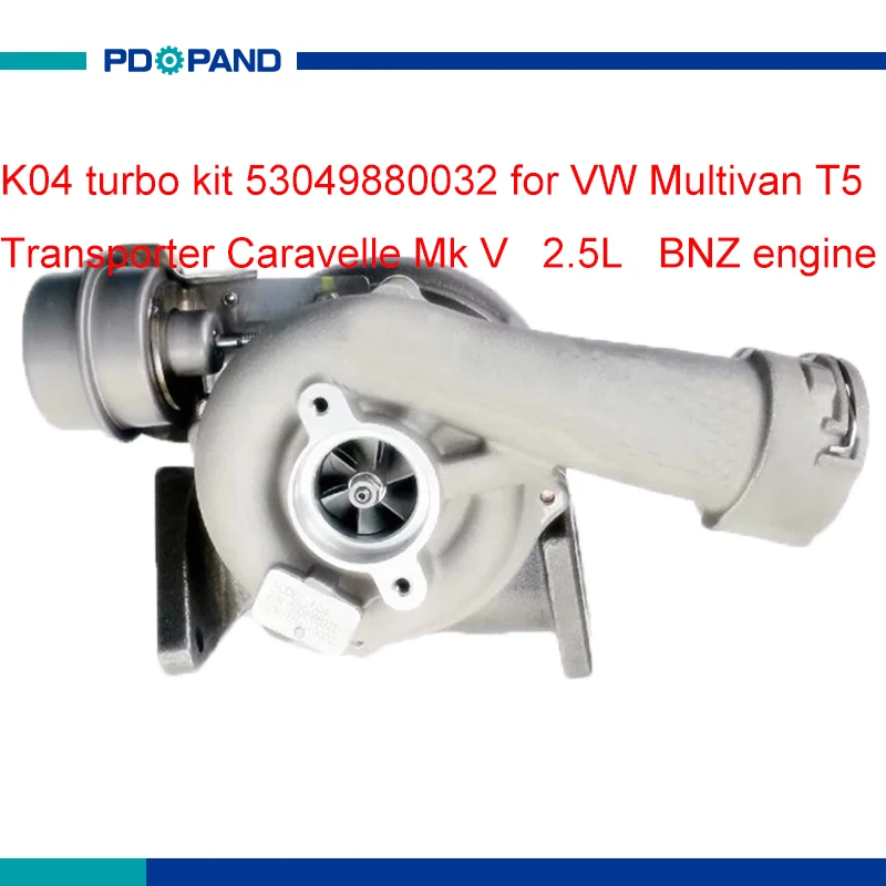 Engine turbo charger kit K04turbocharger supercharger 53049880032 for VW T5 Multivan Tranporter Caravelle 2.5L AXD diesel engine
Engine turbo charger kit K04turbocharger supercharger 53049880032 for VW T5 Multivan Tranporter Caravelle 2.5L AXD diesel engine