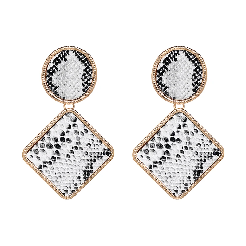 JUJIA 7 Colors Women's Trendy Snake Skin Geometric Earring for Charm Jewelry Wholesale Oorbellen Pendientes Mujer Moda 2019
JUJIA 7 Colors Women's Trendy Snake Skin Geometric Earring for Charm Jewelry Wholesale Oorbellen Pendientes Mujer Moda 2019