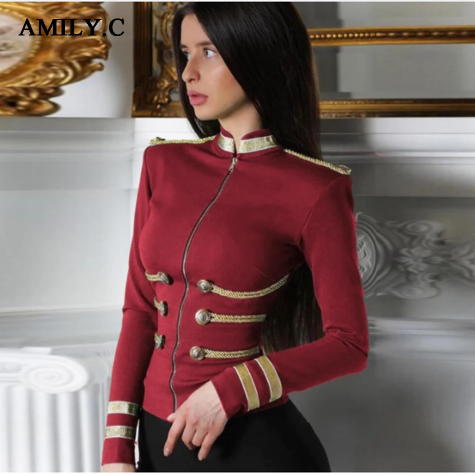 Amily.c Women's Spring Fashion 2019 Party High Quality Wine Red Elegant Long Sleeve Bandage Bodycon Windbreaker
Amily.c Women's Spring Fashion 2019 Party High Quality Wine Red Elegant Long Sleeve Bandage Bodycon Windbreaker