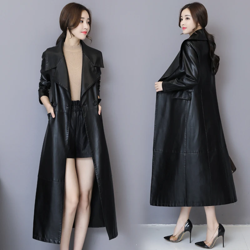 LISYRHJH New Arrival Women Autumn Winter Faux Leather Jackets Lady Fashion Long Motorcycle Women Coat Trench Outwear
LISYRHJH New Arrival Women Autumn Winter Faux Leather Jackets Lady Fashion Long Motorcycle Women Coat Trench Outwear
