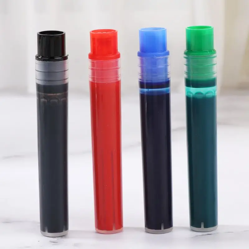 10pcs/set Black Red Green Blue Replacement Refills for Whiteboard Marker Pen White Board Erase Pens School Stationery | Канцтовары для