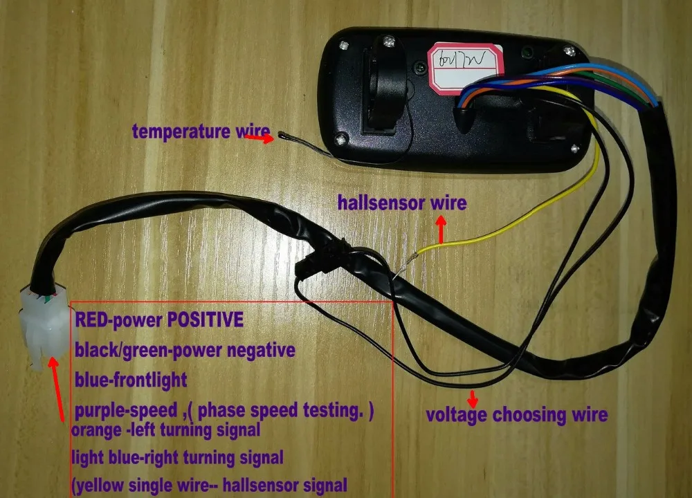 Спидометр ЖК дисплей инструмент Электрический скутер велосипед трехколесный