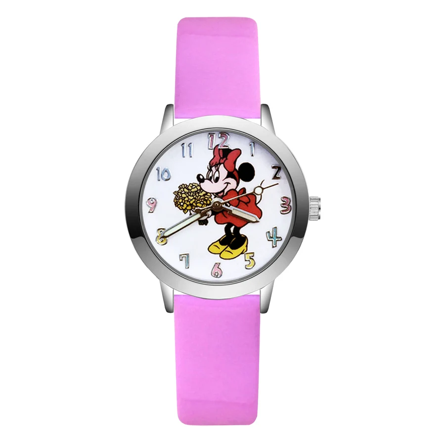 Fashion Cute Mickey Minnie Mouse style Children's Watches Kids Student Girls Boys Quartz leather Wrist Watch JA14 
Fashion Cute Mickey Minnie Mouse style Children's Watches Kids Student Girls Boys Quartz leather Wrist Watch JA14