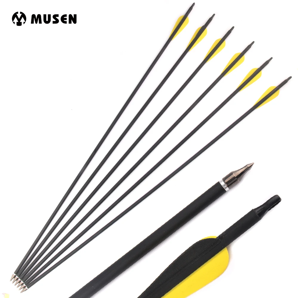 6/12/24pcs 30 Inches Mixed Carbon Arrow Diameter 7.8 mm Spine 500 Suit Recurve Compound Bow for Outdoor Archery Hunting
6/12/24pcs 30 Inches Mixed Carbon Arrow Diameter 7.8 mm Spine 500 Suit Recurve Compound Bow for Outdoor Archery Hunting