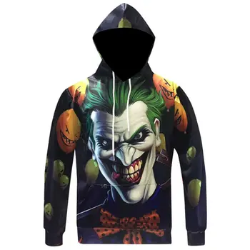 Men Hooded Sweatshirts Hip Hop Colorful Printed Pumpkin Joker Evil Smiling 3D Hoodie Male Long Sleeve Pullover Survetement Homme
Men Hooded Sweatshirts Hip Hop Colorful Printed Pumpkin Joker Evil Smiling 3D Hoodie Male Long Sleeve Pullover Survetement Homme