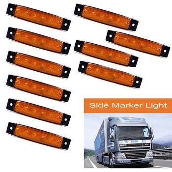 10PCS/30PCS Multiple Flexible Choice Red White Yellow Blue Green 12V/24V Car Truck Marker Trail Side 6 LED Lights Signal Lamp
10PCS/30PCS Multiple Flexible Choice Red White Yellow Blue Green 12V/24V Car Truck Marker Trail Side 6 LED Lights Signal Lamp