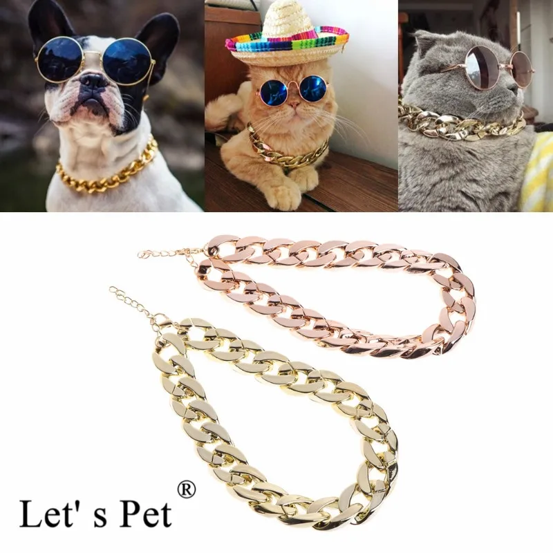 Let ' s Pet 36cm/45cm Pet Necklace Thick Gold Chain Plated Plastic Identified Safety Collar Puppy Dogs Dog accessories
Let ' s Pet 36cm/45cm Pet Necklace Thick Gold Chain Plated Plastic Identified Safety Collar Puppy Dogs Dog accessories