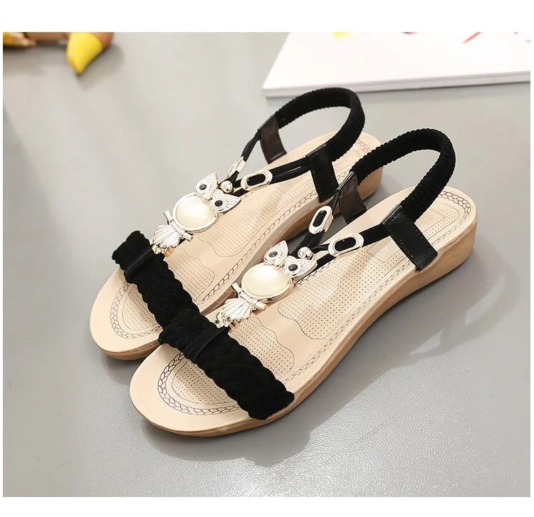 Women Sandals Summer Bohemia Beach Shoes Women Gladiator Sandals Ladies Fashion Flats Summer Female Shoes Sandalias Mujer 18