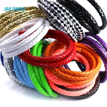 JAKONGO 7mm Round Leather Cord DIY Rope Thread for Jewelry Making Decorative Handicrafts Accessories 1meters/lot
JAKONGO 7mm Round Leather Cord DIY Rope Thread for Jewelry Making Decorative Handicrafts Accessories 1meters/lot