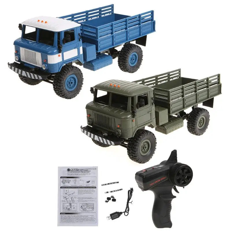 WPL B - 24 1:16 2.4G Mini Off-road RC Military Truck RTR Four-wheel Drive / 10km/h Maximum Speed
WPL B - 24 1:16 2.4G Mini Off-road RC Military Truck RTR Four-wheel Drive / 10km/h Maximum Speed