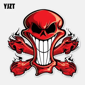 YJZT 13.8CM*13.2CM Car Body Killing Skull Fire Car Sticker Motorcycle Helmet Decal 6-2866
YJZT 13.8CM*13.2CM Car Body Killing Skull Fire Car Sticker Motorcycle Helmet Decal 6-2866