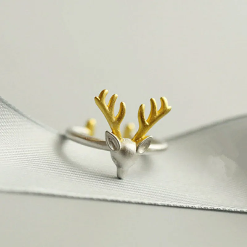 New 2019 Cute deer Ring silver plated rings for women adjustable ring Free shipping fine jewelry Creative girl gift
New 2019 Cute deer Ring silver plated rings for women adjustable ring Free shipping fine jewelry Creative girl gift