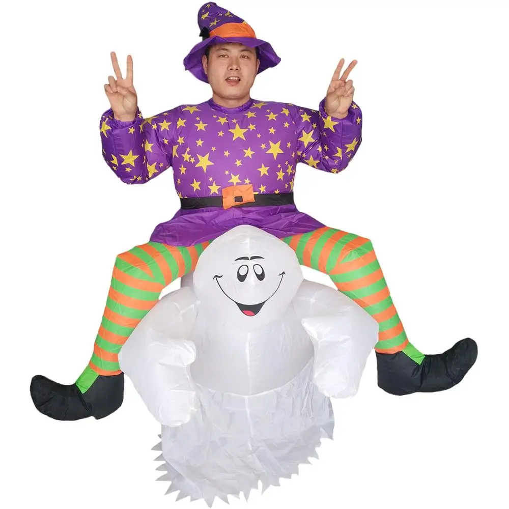 Men Women Inflatable Ghost Costume Witch Rider Monster for Adults Party Halloween Cosplay Carnival Fancy Dress Blow Up Outfits
Men Women Inflatable Ghost Costume Witch Rider Monster for Adults Party Halloween Cosplay Carnival Fancy Dress Blow Up Outfits
