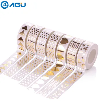 AAGU 1PC 15mm*10m Heart Triangle Foil Washi Tape DIY Making Various Patterns Masking Tape Office Stationery DIY Decorative Tape
AAGU 1PC 15mm*10m Heart Triangle Foil Washi Tape DIY Making Various Patterns Masking Tape Office Stationery DIY Decorative Tape