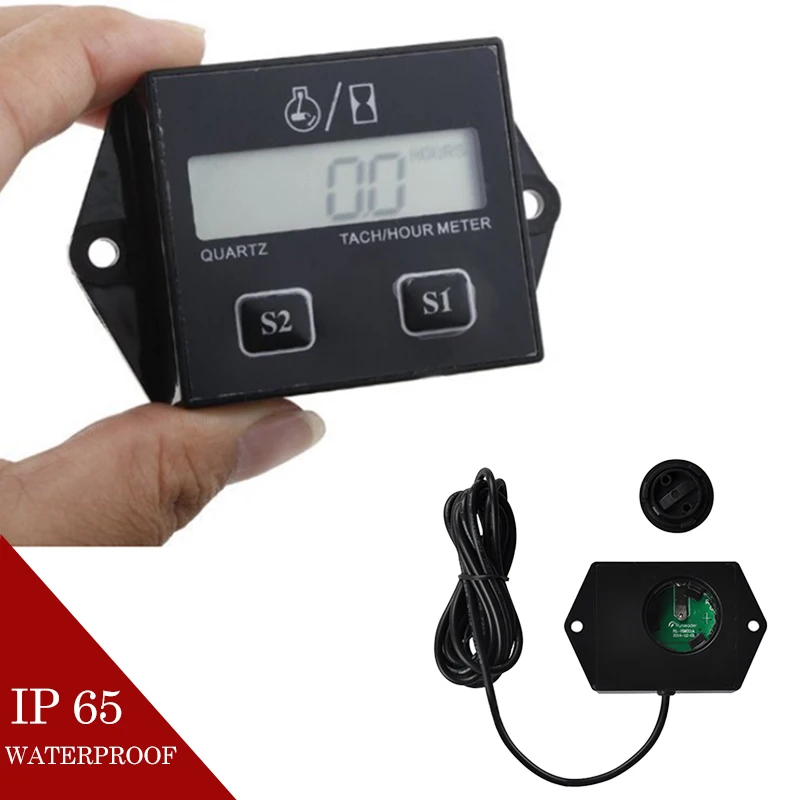 Motorcycle Waterproof Digital Hour Meter Tachometer Gauge Engine For Motor Marine Boat Motor Stroke Engine LCD Display
Motorcycle Waterproof Digital Hour Meter Tachometer Gauge Engine For Motor Marine Boat Motor Stroke Engine LCD Display