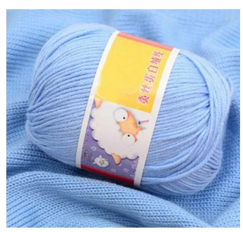 

mylb 500g Milk Cotton Yarn Cotton Chunky Hand-Woven Crochet Knitting Wool Yarn Warm Soft Yarn For Sweaters Hats Scarves DIY