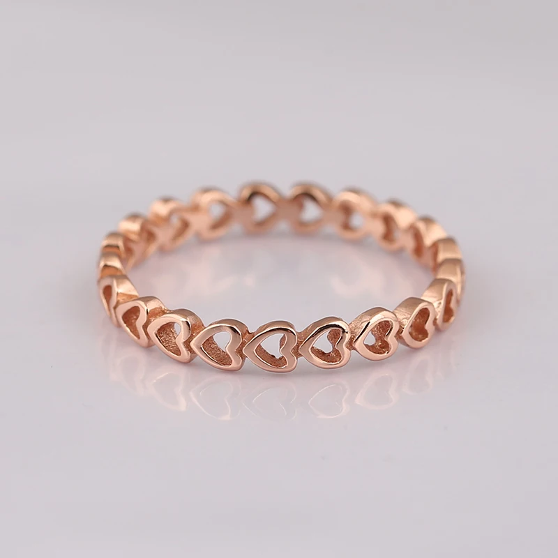 Authentic 925 sterling Silver Linked Love Ring, Rose Gold Enamel Hollow Compatible with European Jewelry
Authentic 925 sterling Silver Linked Love Ring, Rose Gold Enamel Hollow Compatible with European Jewelry