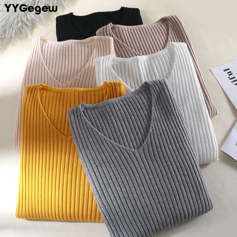 high quality Spring Autumn V Neck Knitted Pullovers Women Slim basic Sweater Elastic Solid Color Jumpers female women sweater
high quality Spring Autumn V Neck Knitted Pullovers Women Slim basic Sweater Elastic Solid Color Jumpers female women sweater