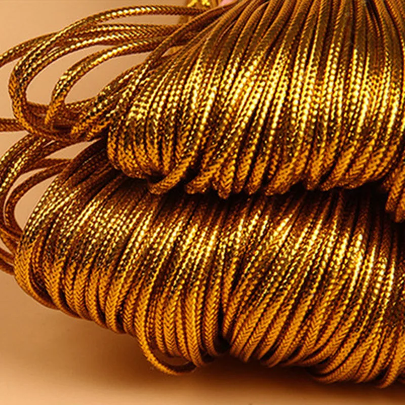 10Meters Golden gift wrapping rope Card tether Christmas parties weddings Halloween Packaging Decoration
10Meters Golden gift wrapping rope Card tether Christmas parties weddings Halloween Packaging Decoration