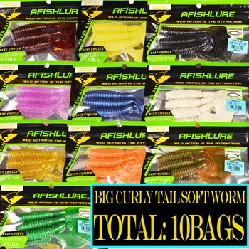 Fatty Boy 30pcs Big Soft Worm Set 105mm 12g Twisted Tail Fishing Lure All 10 Colors Fishing Tackle
Fatty Boy 30pcs Big Soft Worm Set 105mm 12g Twisted Tail Fishing Lure All 10 Colors Fishing Tackle