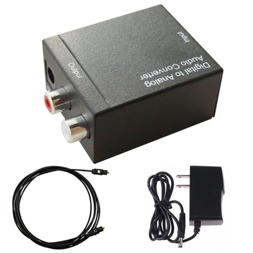 Newest Digital To Analog Audio Converter Digital Optical Coaxial RCA Toslink Signal to Analog Audio Converter Adapter For DVD TV
Newest Digital To Analog Audio Converter Digital Optical Coaxial RCA Toslink Signal to Analog Audio Converter Adapter For DVD TV