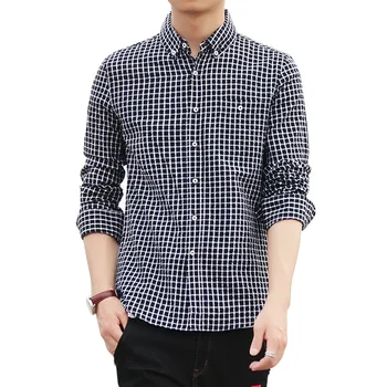 New Spring Autumn Tops Men Clothing High Quality Long Sleeve Cotton Plaid Male Shirt Fashion Brand Turn-down Collar Man Coat
New Spring Autumn Tops Men Clothing High Quality Long Sleeve Cotton Plaid Male Shirt Fashion Brand Turn-down Collar Man Coat