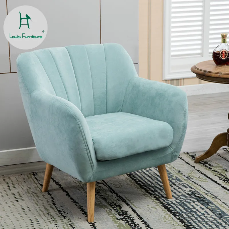 Louis Fashion Living Room Chairs Single Nordic Modern Balcony Bedroom Mini Minimalist Lazy Leisure Fabric Sofa
Louis Fashion Living Room Chairs Single Nordic Modern Balcony Bedroom Mini Minimalist Lazy Leisure Fabric Sofa