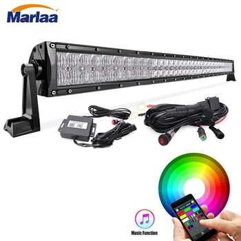 Multi-color 5D LED Light Bar 42Inch 240W Flood Spot Combo Light Bluetooth App or Wiring Harness Control for Jeep Off Road Trucks
Multi-color 5D LED Light Bar 42Inch 240W Flood Spot Combo Light Bluetooth App or Wiring Harness Control for Jeep Off Road Trucks
