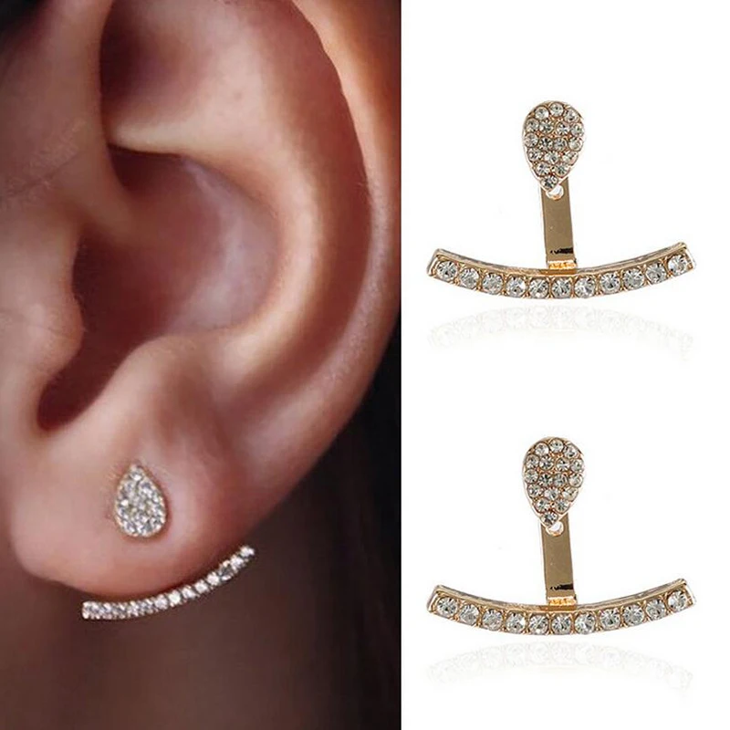 New Gold Color Heart Circle Zircon Earrings for Women Silver Color Bar Double Side Ear Cuff Earrings Fashion Summer Jewelry
New Gold Color Heart Circle Zircon Earrings for Women Silver Color Bar Double Side Ear Cuff Earrings Fashion Summer Jewelry