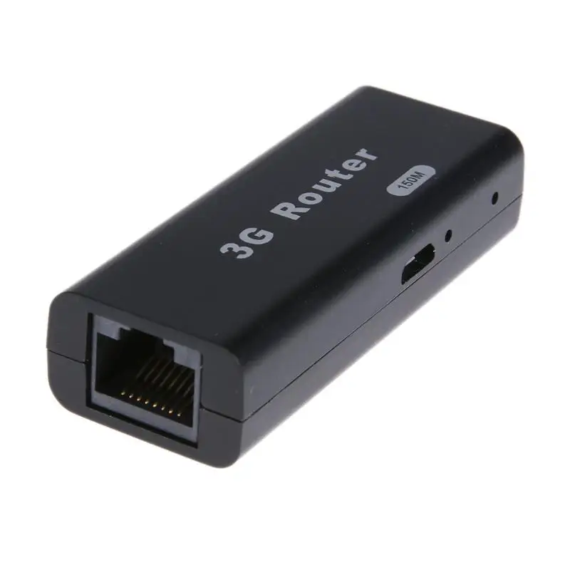 

ALLOYSEED Mini 3G WiFi Wlan Hotspot IEEE 802.11b/g/n AP Client 150Mbps RJ45 Wireless Router