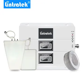 Lintratek Dual Band 3G 4G LTE 1800MHz 2100MHz UMTS Cell Phone Cellular Signal Booster LCD GSM 1800 WCDMA 2100 Signal Amplifier
Lintratek Dual Band 3G 4G LTE 1800MHz 2100MHz UMTS Cell Phone Cellular Signal Booster LCD GSM 1800 WCDMA 2100 Signal Amplifier