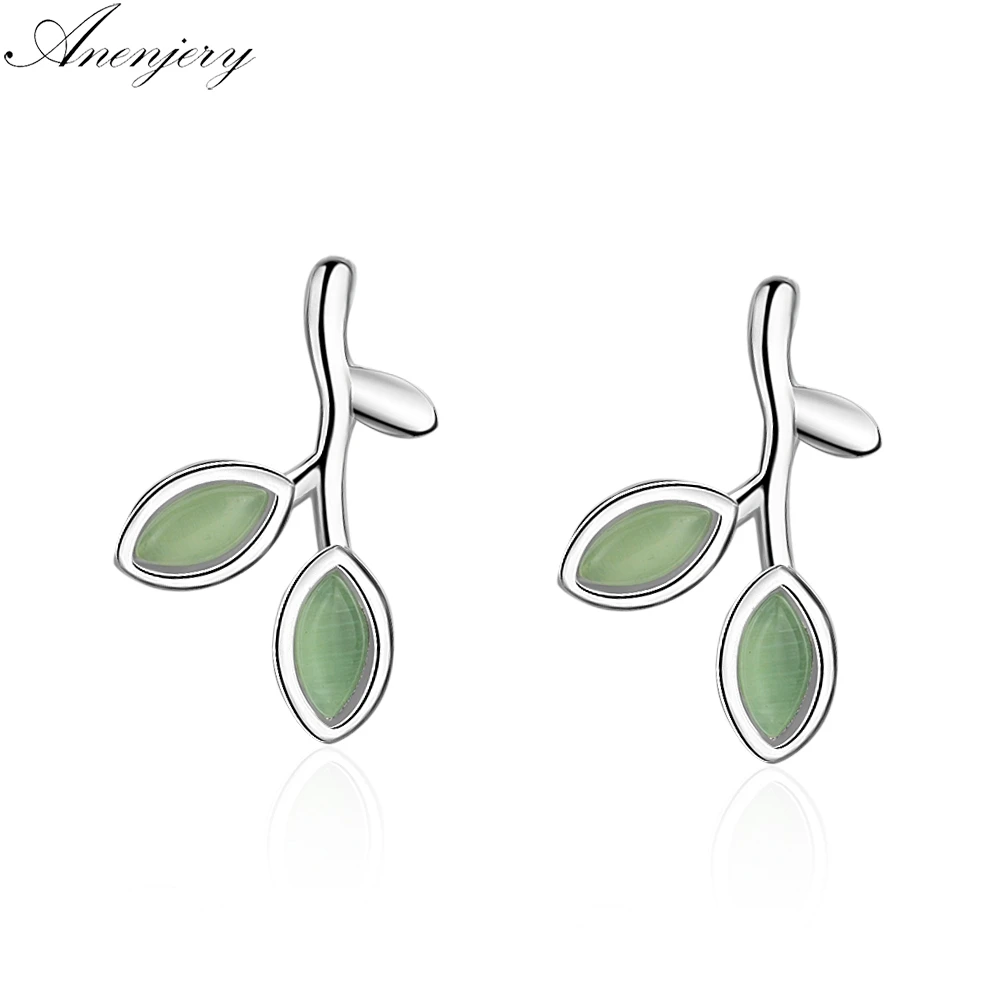 Anenjery 925 Sterling Silver Opal Leaf Bud Earrings For Women Christmas Gift S-E673
Anenjery 925 Sterling Silver Opal Leaf Bud Earrings For Women Christmas Gift S-E673