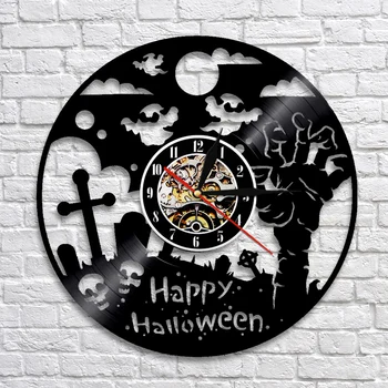 Halloween Wall Clock Modern Design Vinyl Best Gift for Halloween Decor Retro Vinyl LP Record LED Light Clock Home Decor
Halloween Wall Clock Modern Design Vinyl Best Gift for Halloween Decor Retro Vinyl LP Record LED Light Clock Home Decor