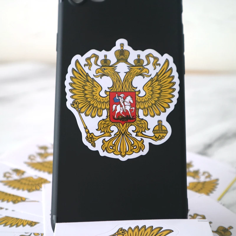 CK2710#6*6 5см наклейки на авто Печать Герб россии водонепроницаемые машину наклейка