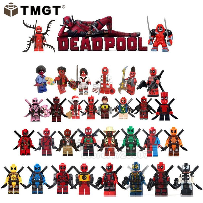 20PCS/LOT Legoings Figure marvel Super Hero Deadpool2 Wade Wilson spiderman Venom Building Blocks toys for children gifts
20PCS/LOT Legoings Figure marvel Super Hero Deadpool2 Wade Wilson spiderman Venom Building Blocks toys for children gifts