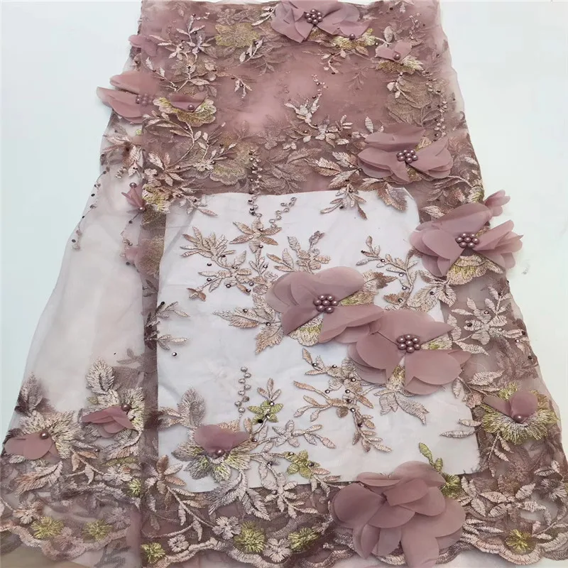 Madison Beautiful 3D Lace Flowers Nigerian Lace Fabric with Beads 2019 High Quality Tulle Lace for Wedding Dress
Madison Beautiful 3D Lace Flowers Nigerian Lace Fabric with Beads 2019 High Quality Tulle Lace for Wedding Dress