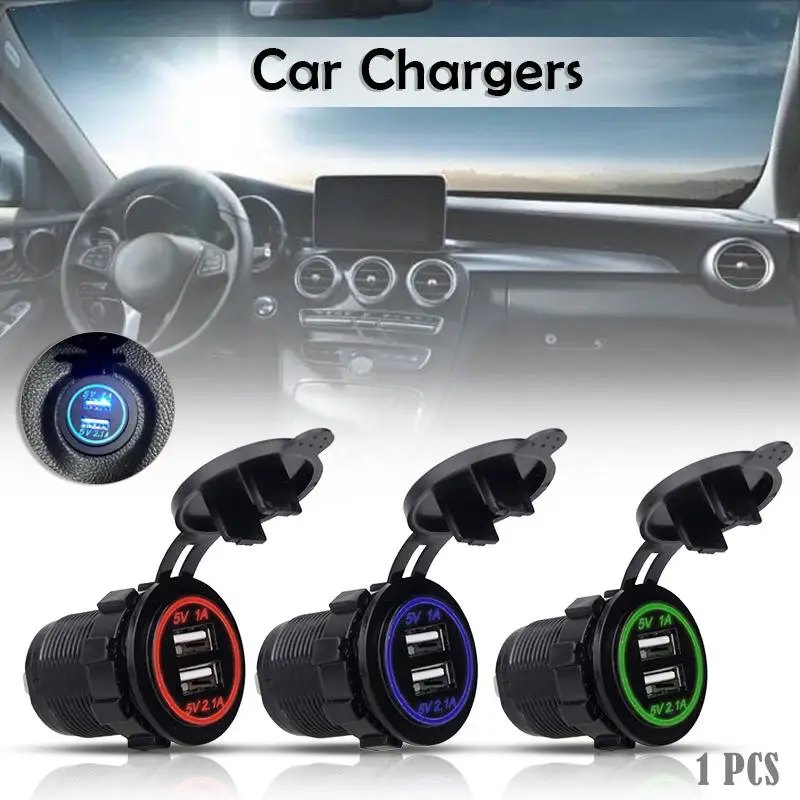 Waterproof Dual USB Interface Female Seat Car Charger with LED Indicator For 3.1A RV/Yacht Modification
Waterproof Dual USB Interface Female Seat Car Charger with LED Indicator For 3.1A RV/Yacht Modification