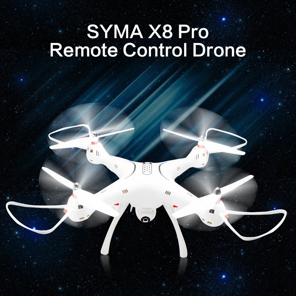 

High Quality SYMA X8 Pro GPS RC Quadcopters WiFi FPV 720P Camera Altitude Hold One Key Return Remote Control Drone Dron Toys RTF
