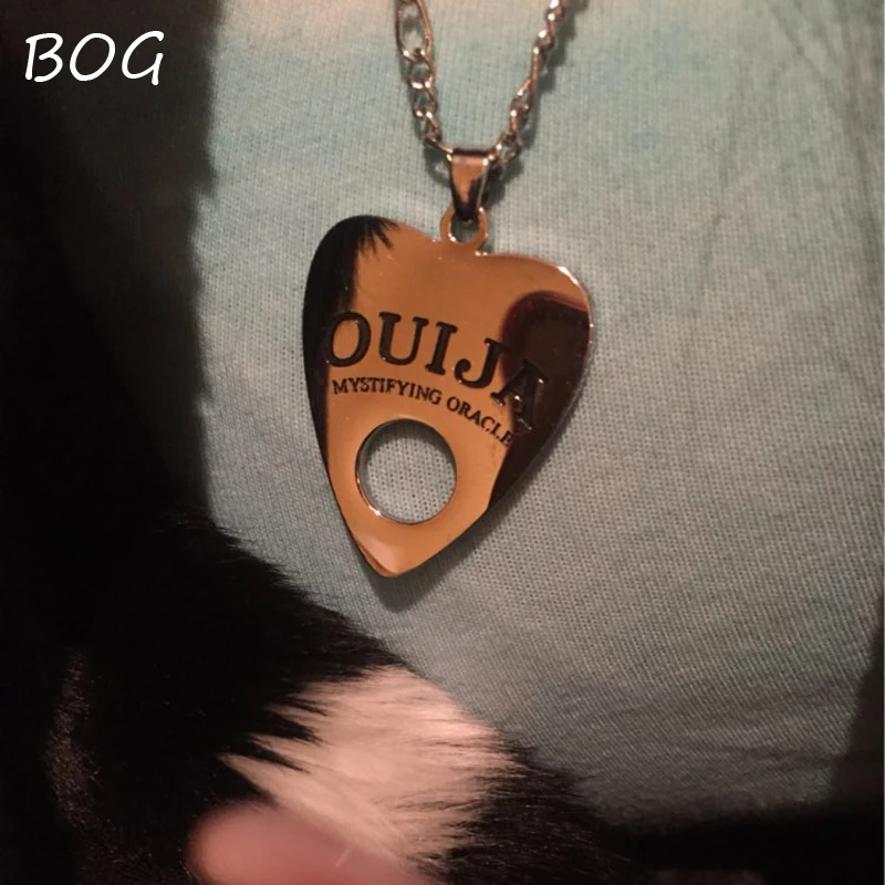 BOG Lot 1 шт. Подвеска из нержавеющей стали Ouija доска ожерелье 24 дюймовая медная цепь