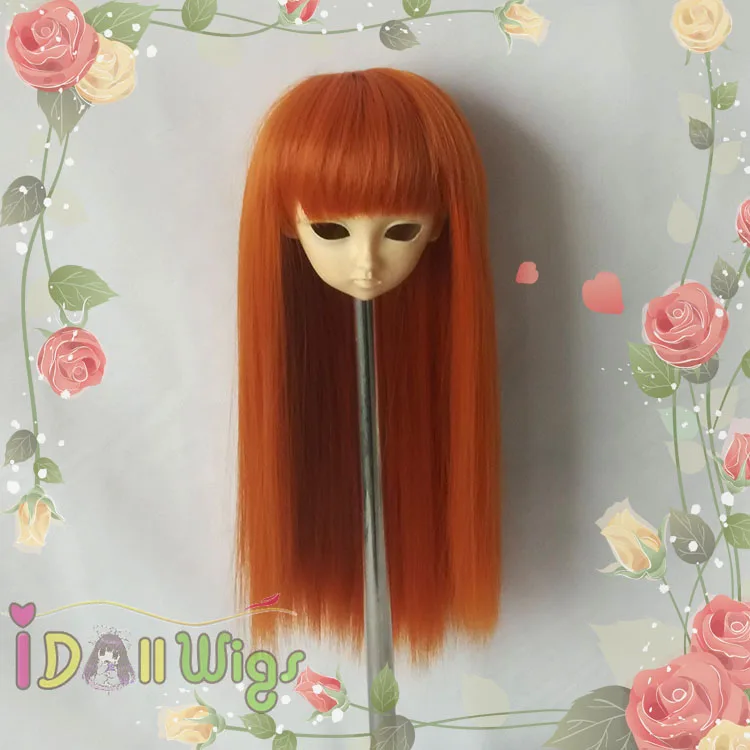 Cute Silky straight deep orange synthetic bjd doll wig no tangle 1/3 1/4 1/6 for choice
Cute Silky straight deep orange synthetic bjd doll wig no tangle 1/3 1/4 1/6 for choice