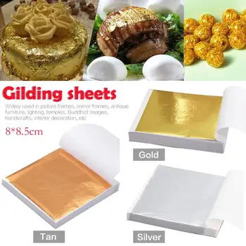 100Pcs Art Craft Design Paper Imitation Gold Sliver Copper Leaf Leaves Sheets Foil Paper For Gilding DIY Craft Decoration 40
100Pcs Art Craft Design Paper Imitation Gold Sliver Copper Leaf Leaves Sheets Foil Paper For Gilding DIY Craft Decoration 40