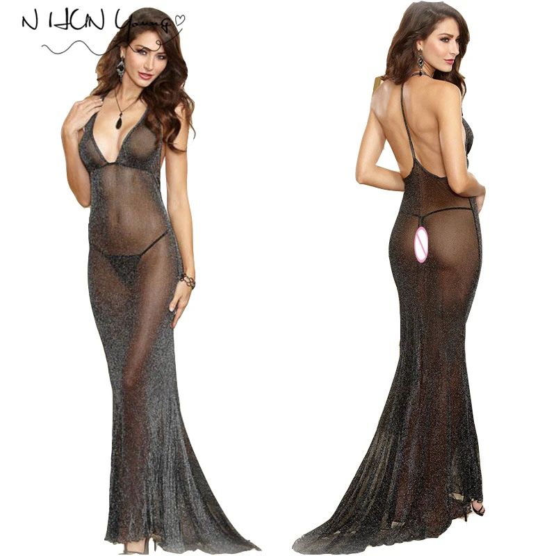 Sexy Lingerie Hot Women Babydolls Lace Nighty Floor-Length Dress Nightclub Party Erotic Bodysuit Sleepwear Underwear SY153
Sexy Lingerie Hot Women Babydolls Lace Nighty Floor-Length Dress Nightclub Party Erotic Bodysuit Sleepwear Underwear SY153