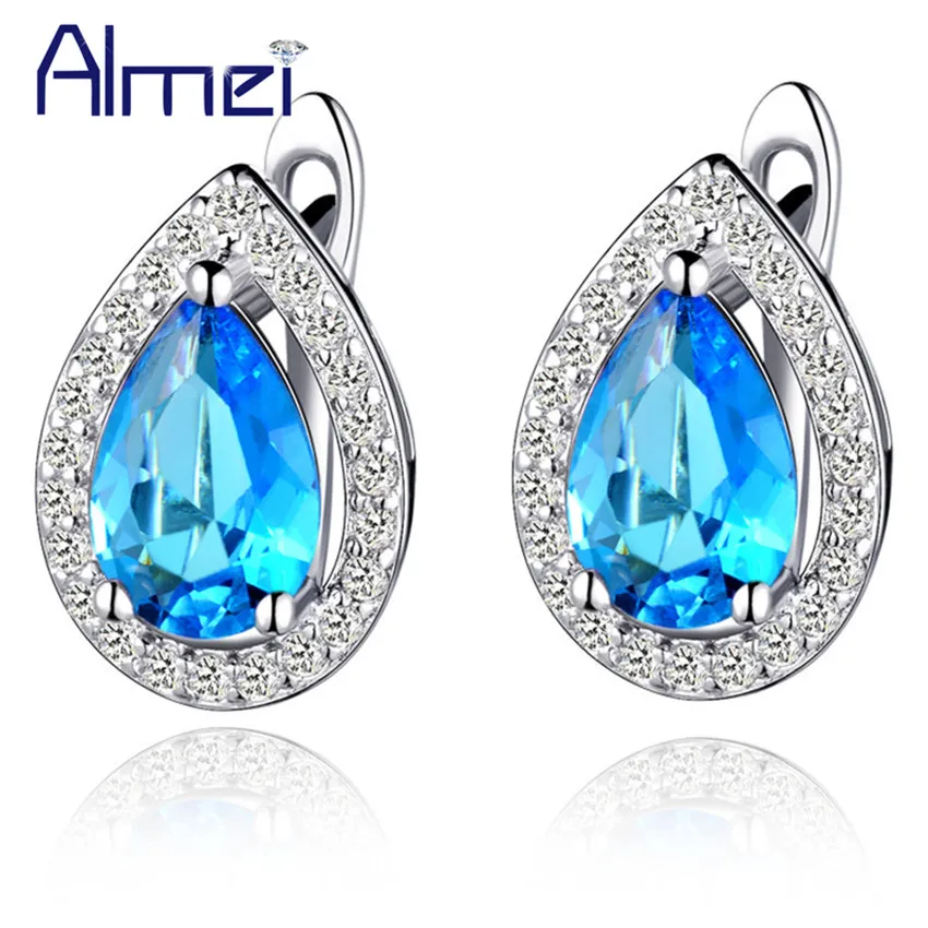Almei Stud Earrings oorbellen Silver Color Jewelry Crystal Women Earring With Purple Red Blue Stones Cubic Zircon Brincos R446
Almei Stud Earrings oorbellen Silver Color Jewelry Crystal Women Earring With Purple Red Blue Stones Cubic Zircon Brincos R446