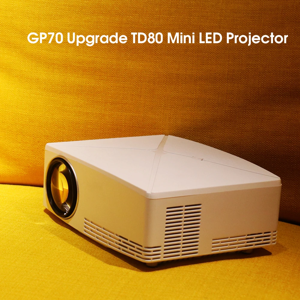 GP70 Upgrade TD80 Mini LED Projector 1280x720 Portable HD HDMI Video C80 3D LCD for TD80 UP Android WiFi Beamer Optional
GP70 Upgrade TD80 Mini LED Projector 1280x720 Portable HD HDMI Video C80 3D LCD for TD80 UP Android WiFi Beamer Optional