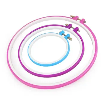 5pcs 12.7cm / 16.5cm / 20cm / 24cm / 27.2cm Tambour Embroidery Circle Cross Stitch Hoop Ring (Random Color)
5pcs 12.7cm / 16.5cm / 20cm / 24cm / 27.2cm Tambour Embroidery Circle Cross Stitch Hoop Ring (Random Color)